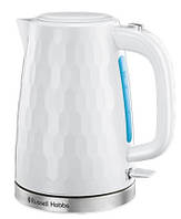 Електрочайник Russell Hobbs Honeycomb 1.7л, пластик, білий Baumar - Порадуй Себе