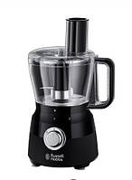 Кухонна машина Russell Hobbs Matte Black 600Вт, чаша-пластик, корпус-пластик, насадок-9, чорний Baumar - Порадуй Себе