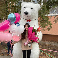 Белый Мишка Житомир. Поздравление Большого Медведя на праздник в Житомире