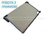 Сірий чохол книжка Lenovo Tab P11 2nd Gen (2-е покоління) TB-350FU(XU) ivanaks tri fold pc grey, фото 7