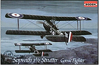 Roden 407 Sopwith 1 1/2 Strutter Истребитель-биплан 1915 Сборная Пластиковая Модель в Масштабе 1:48