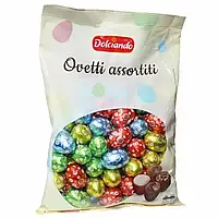 Шоколадні цукерки Асорті Великодні Яєчня Ovetti assortiti Dolciando 850 г Італія