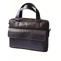 Жіноча шкіряна сумка для документів А4 велика з натуральної шкіри на плече з ручками коричнева