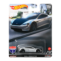 Машинка Premium Hot Wheels Tesla Roadster American Scene 1:64 HCK02 Metallic Silver 1шт Новий