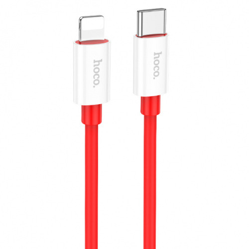 Кабель Hoco X87 Magic silicone (PD) Type-C - Lightning 20W 3A/1m (Червоний)