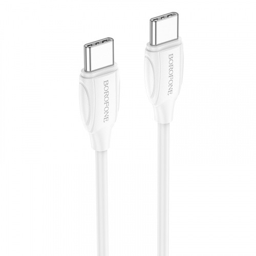 Кабель Borofone BX19 Type-C - Type-C (PD) 60W 3A/1m (Білий)