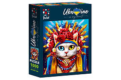 Пазл - 1000 елементів Кішечка у віночку DT1000-06 Vladi Toys