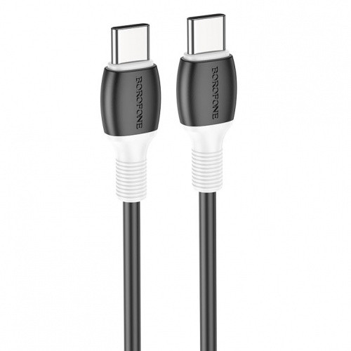 Кабель Borofone BX84 Type-C - Type-C (PD) 60W 3.0A/1m (Чорний)