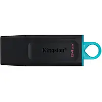 Флеш память Kingston DataTraveler Exodia 2x64GB Gen 1 Black Blue USB 3.2 (DTX/64GB-2P)