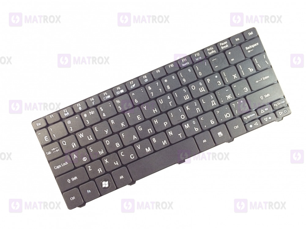 Оригинальная клавиатура для ноутбука Acer Aspire One 521, Aspire One 522, Aspire One 532 series, black, ru - фото 1 - id-p301935185