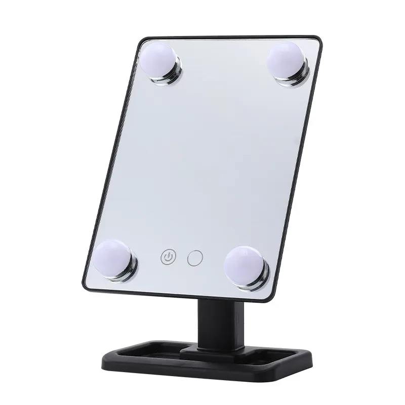 Косметичне дзеркало з LED підсвічуванням RIAS HH083 360 Black (3_01478), фото 1