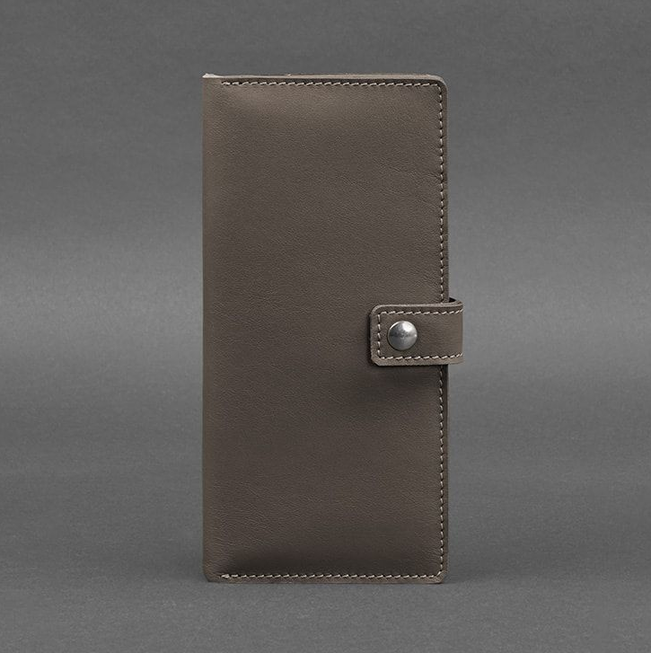 Чоловічий шкіряний тревел-кейс гаманець портмоне з натуральної шкіри темно-бежевий, фото 1
