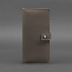 Чоловічий шкіряний тревел-кейс гаманець портмоне з натуральної шкіри темно-бежевий