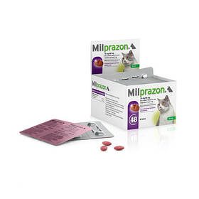 Таблетки від глистів KRKA Мілпразон для котів від 2кг (1таб.)