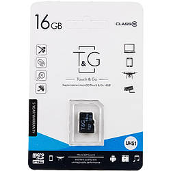 Картка пам'яті MicroSDHC T&G 16 GB UHS-I Class 10 TG-16GBSD10U1-00