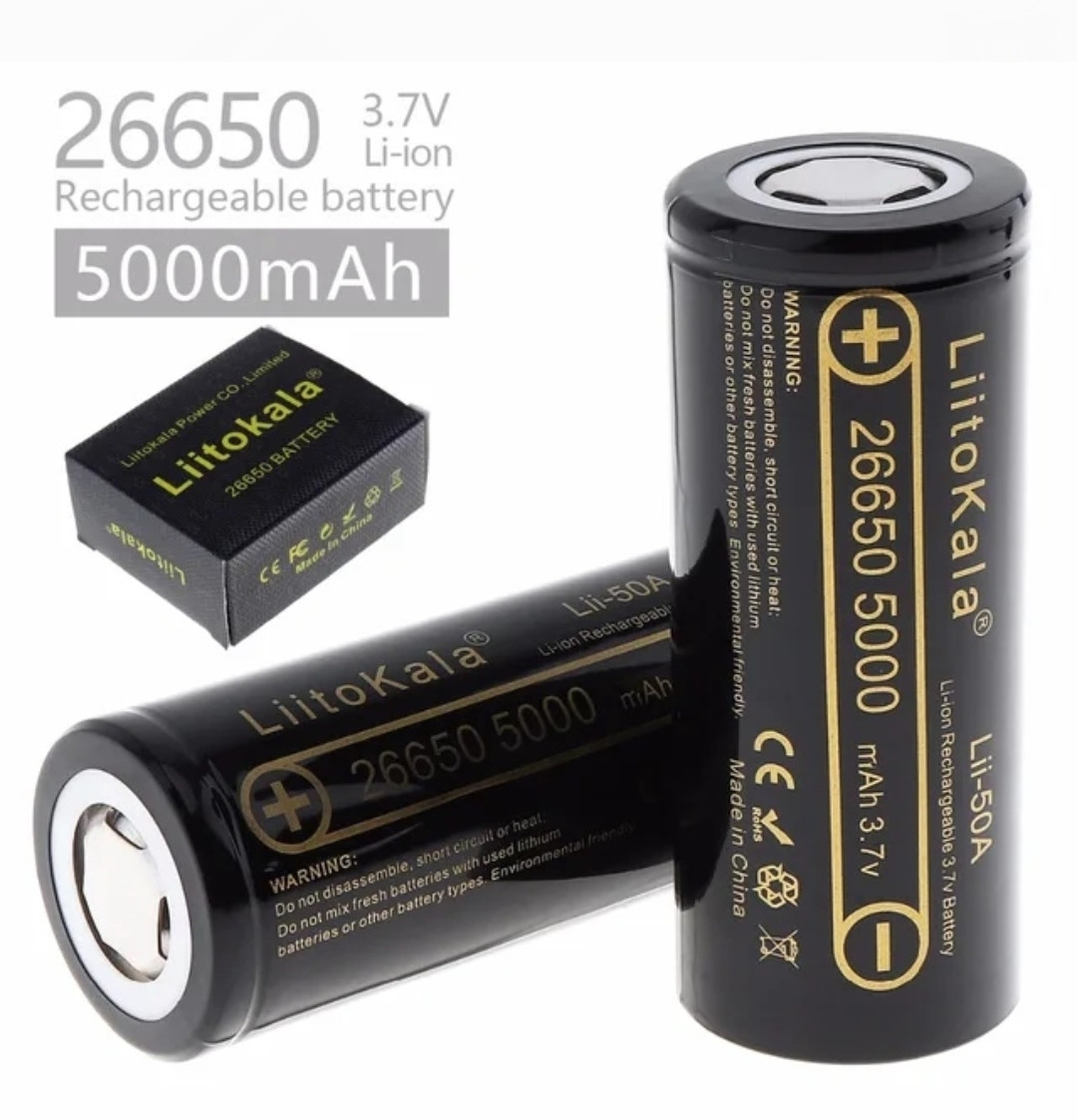 Аккумулятор Li-ion 26650 Liitokala 5000mAh