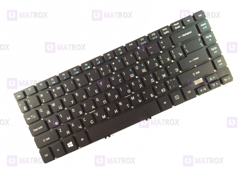 Оригинальная клавиатура для ноутбука Acer Timeline Ultra M3-481 series, black, ru, подсветка - фото 1 - id-p301945399