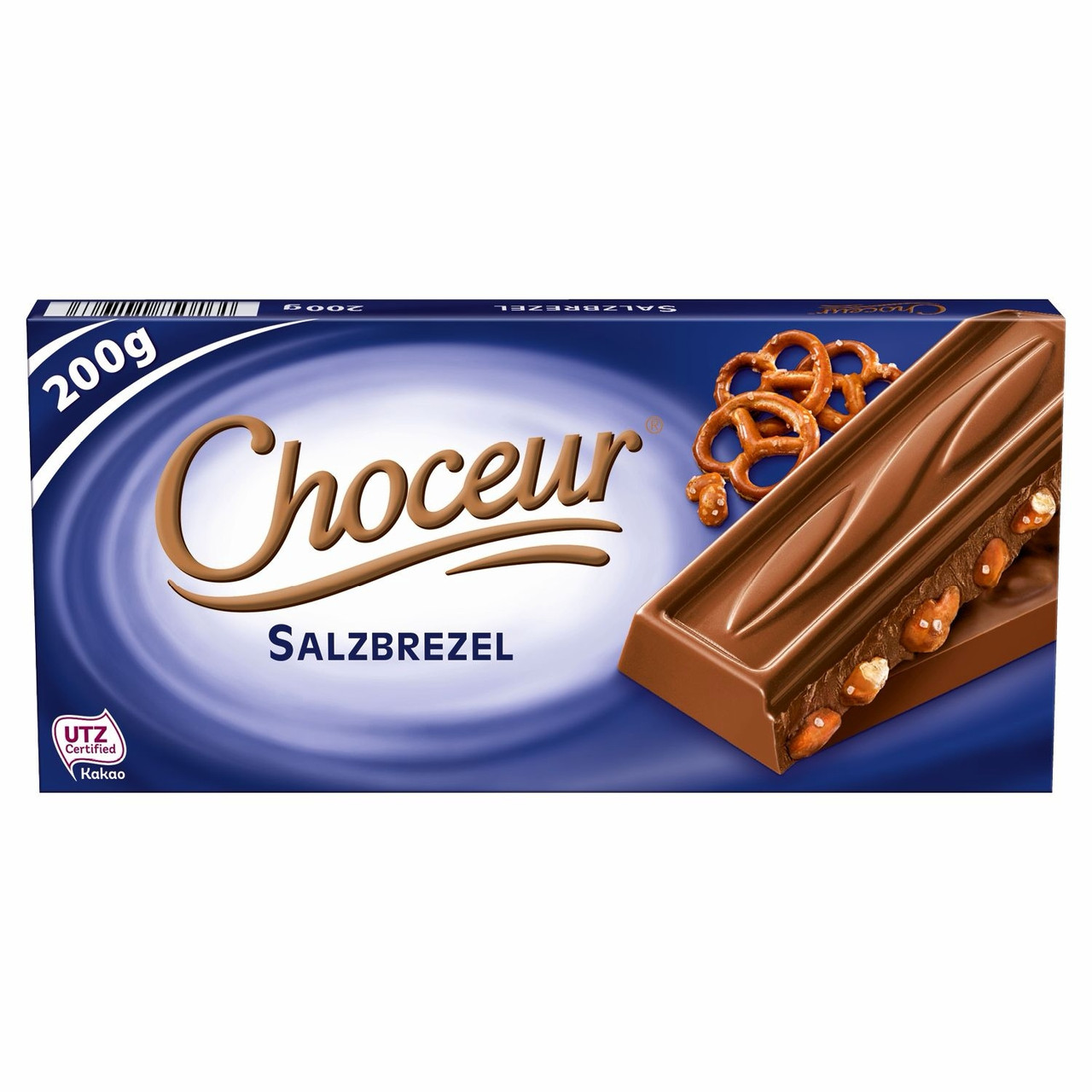 Шоколад молочний Choceur Salzbrezel із солоними крендлями 200 г.