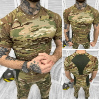 Футболка multicam, камуфляж армейская мультикам (46-54р) футболка мужская тактическая потоотводящая ЗСУ MAR