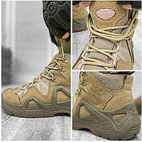 Всесезонные треккинговые ботинки Олива (40-44 р) Обувь армейская мужская (кордуа) тактическая с усилением MAR