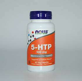 5-HTP, 5-гидрокситриптофан, Now Foods, 100 мг, 60 капсул