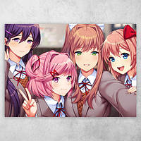 Аниме плакат постер "Doki Doki Literature Club!" №1