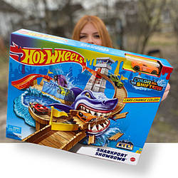 Хот Вілc  Трексет атака акул Hot Wheels Color Shifters Sharkport Showdown Trackset BGK04