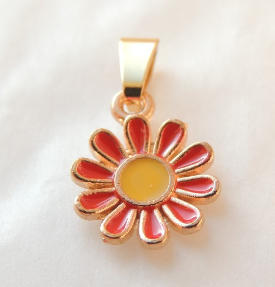 Кулон підвіска Liresmina Jewelry Маргаритка 1.3 см золотистий