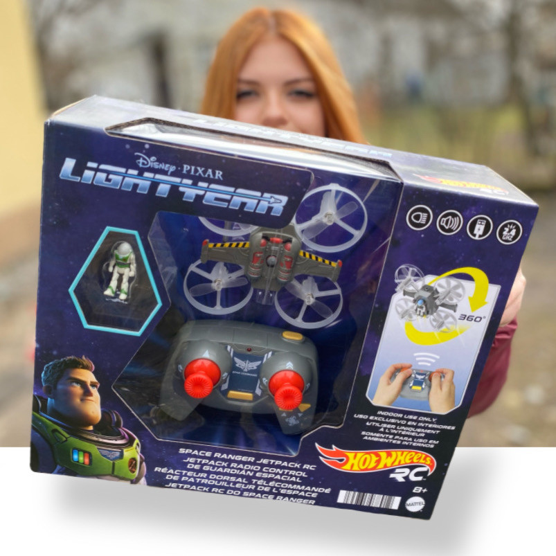 УЦІНКА (Прим'ята коробка) Дрон квадрокоптер Hot Wheels Space Ranger RC (HHX49)