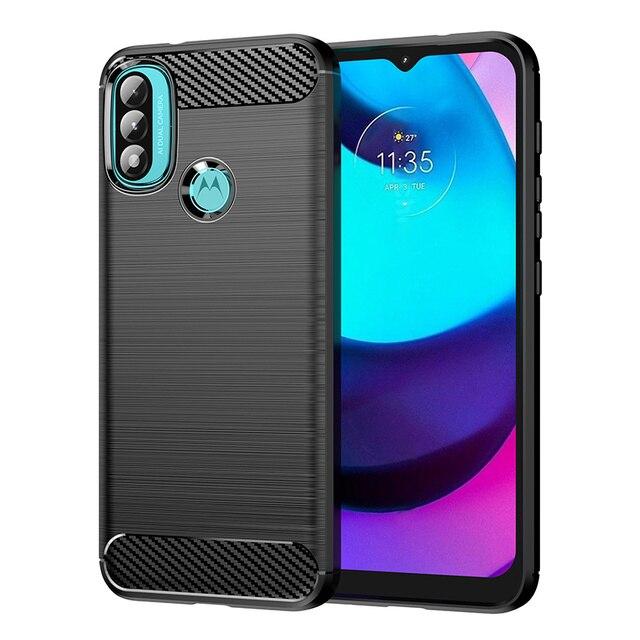 Гумовий чохол для Motorola E20/E40 чорний протиударний бампер