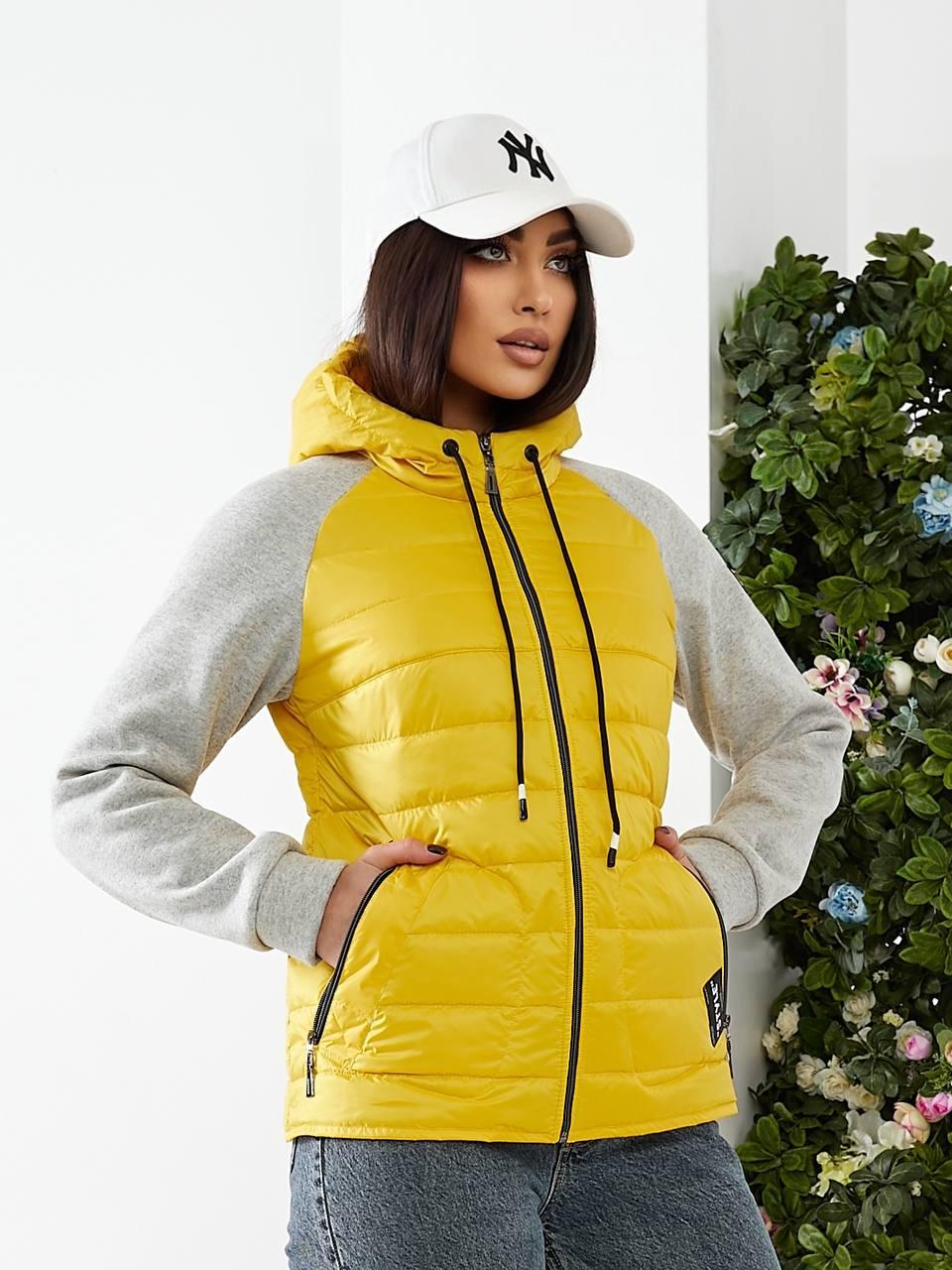 Куртка жіноча демісезон акомбіноана арт. 1011 жота