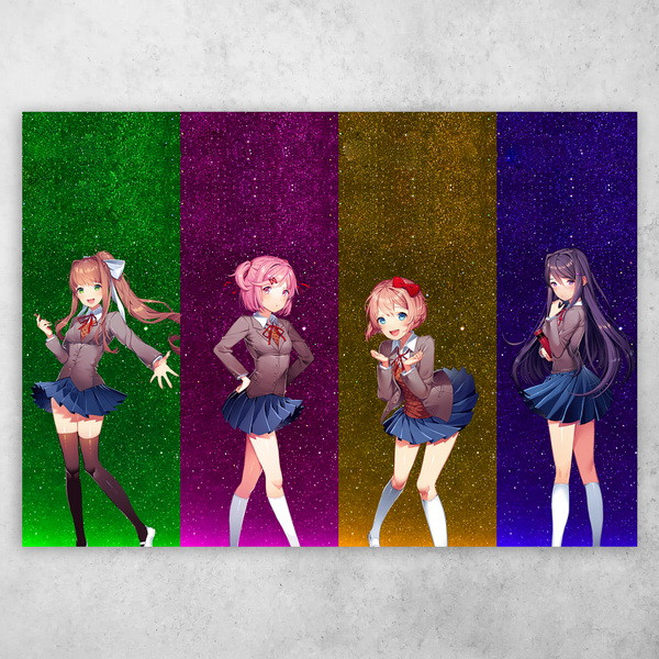 Аніме плакат постер "Doki Doki Literature Club!" №18