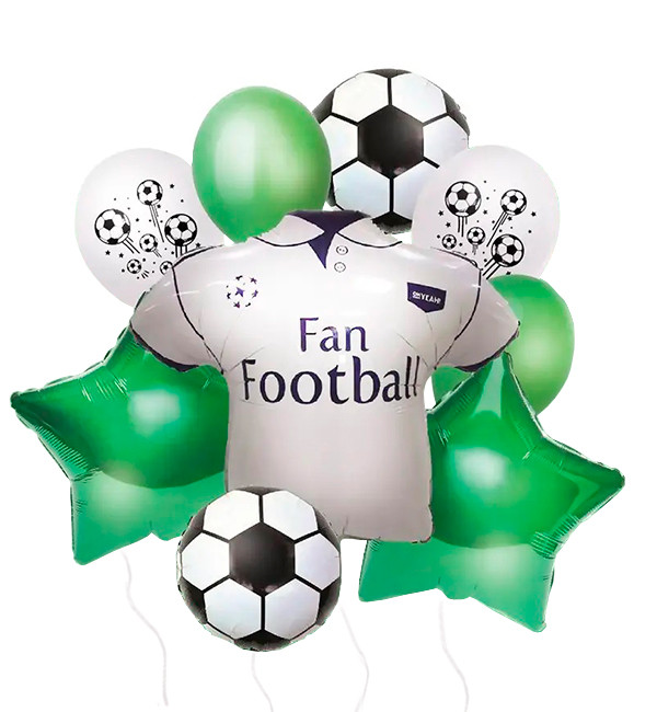 Набір з повітряних куль "Футбол", 9 шт.