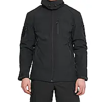 Курточка Тактическая чёрная Soft shell, Combat Tactical, чёрная софт шелл курточка XL