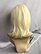 Перука середньої довжини термоволокно каскад блонд, фото 3