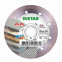 Диск алмазный отрезной по керамике Distar Decor Slim 115x1.2/1.0x8x22.23