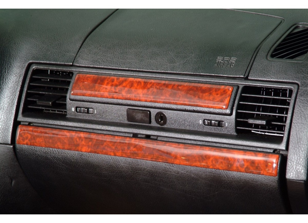 Накладки на панель (SD/Coupe) Темное дерево для BMW 3 серия E-36 1990-2000 гг - фото 6 - id-p1792232010