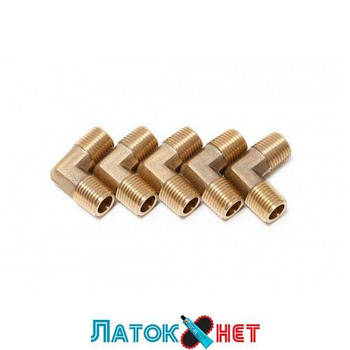 З'єднувач кутової зовнішньої різі 1/4 х1/4 комплект 5 штук F-MML04K Forsage