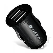 Melkco Car Charger (MKCARCELC1ABK) (2USB)( 3.1 A) — Black