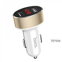 АЗУ « Hoco - Z26 High Praise » With Digital Display (2 USB) (2.1A ) — White