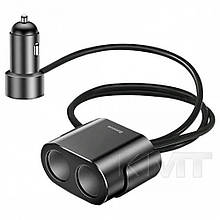 Baseus (CRDYQ-01) High Efficiency One to Two Cigarette Lighter Black