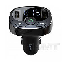 Baseus (CCTM-01) T Typed Wireless MP3 (Standard edition) FM Transmitter Black — CCTM-01 Black