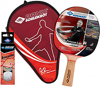 Набор для настольного тенниса и пинг-понга Donic Persson 600 Gift Set (ракетка, чехол, 4 мяча) (788450)