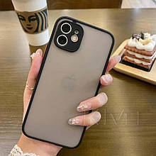 Matte TPU Plastic Case — Xiaomi Redmi 9C — Black