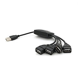 Хаб USB 2.0 4 порту (гідра), Blister Q250 e