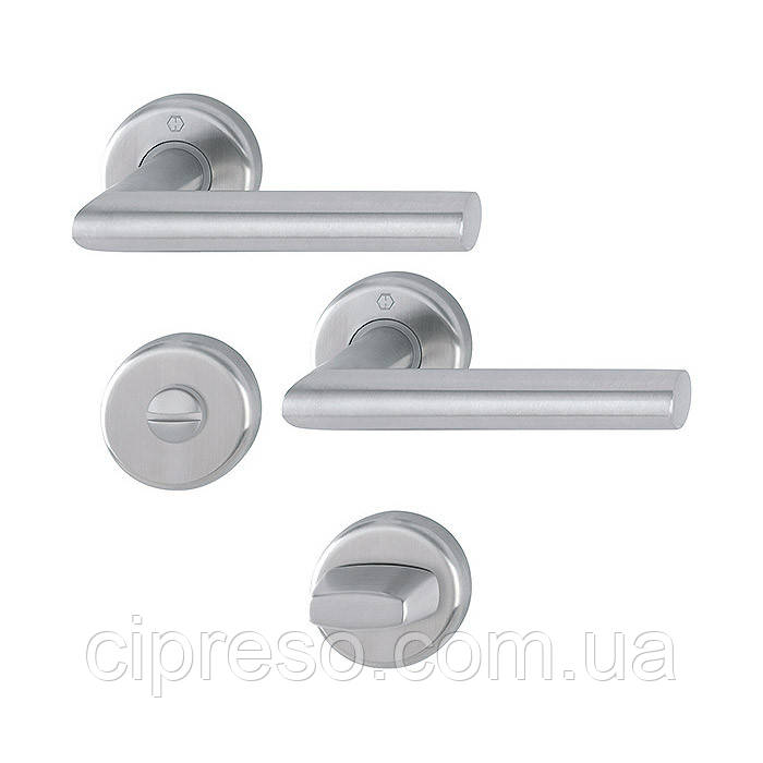 Комплект ручок UTRECHT WC неіржавка сталь матова, фото 1