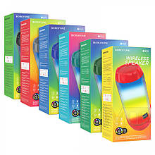 Колонка Bluetooth Borofone BR25 Crazy sound colorful luminous — Dark Green