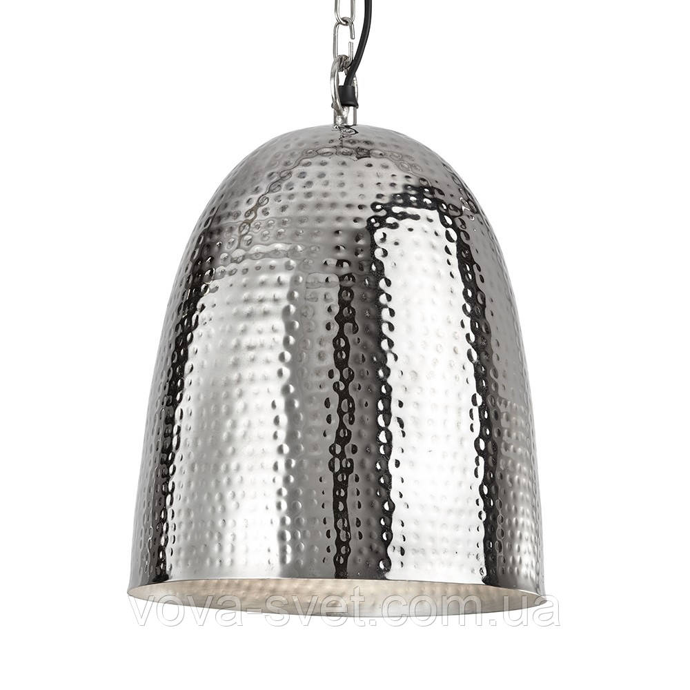 Світильник стельовий купол Loft [ Hammered Pendants ] (shiny nickel)
