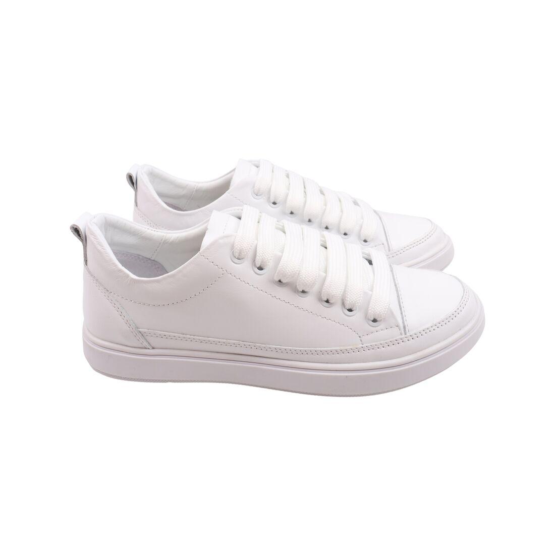 Кеди жіночі Kento білі натуральна шкіра, 37, фото 1