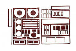 Накладки на панель 1995-1999 (під дерево) для MAN F2000